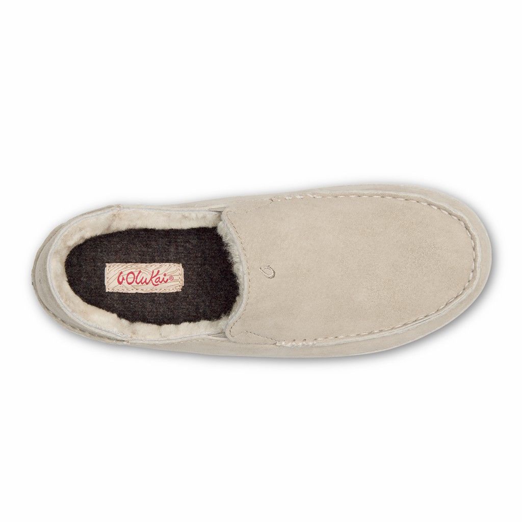 Zapatos Olukai Nohea Slipper - Pantuflas Mujer Beige 20582-137